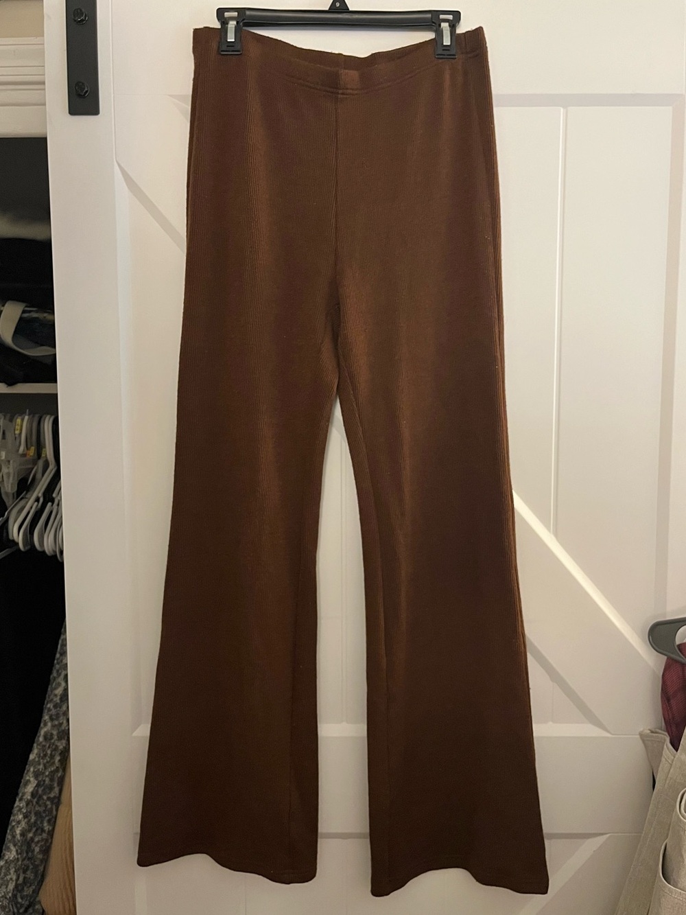 Brown Knit Lounge Pants